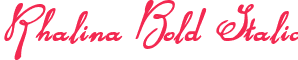 Rhalina Bold Italic